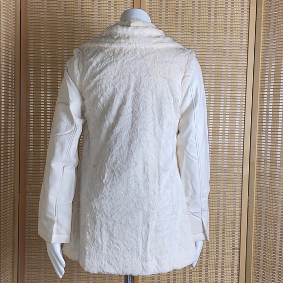 Dennis Basso Faux Fur Zip Front Jacket with Zip-Off Sleeves Size XXS - Picture 5 of 6